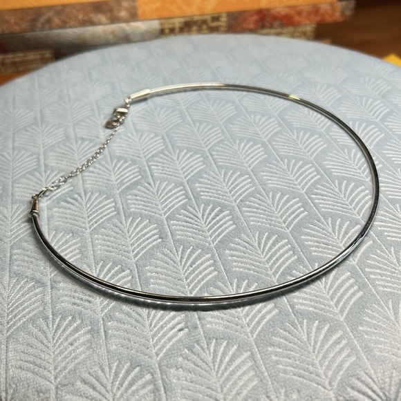 Solid circle silver necklace 1946 tag - Picture 8 of 11